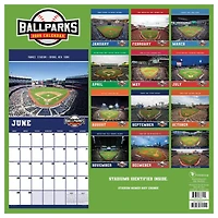 TF Publishing 2025 Ballparks Wall Calendar