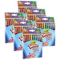 Crayola® SWIRL Mini Twistable Crayons, 6 Packs of 10