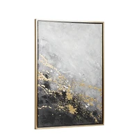 CosmoLiving by Cosmopolitan Black Contemporary Abstract Canvas Wall Art