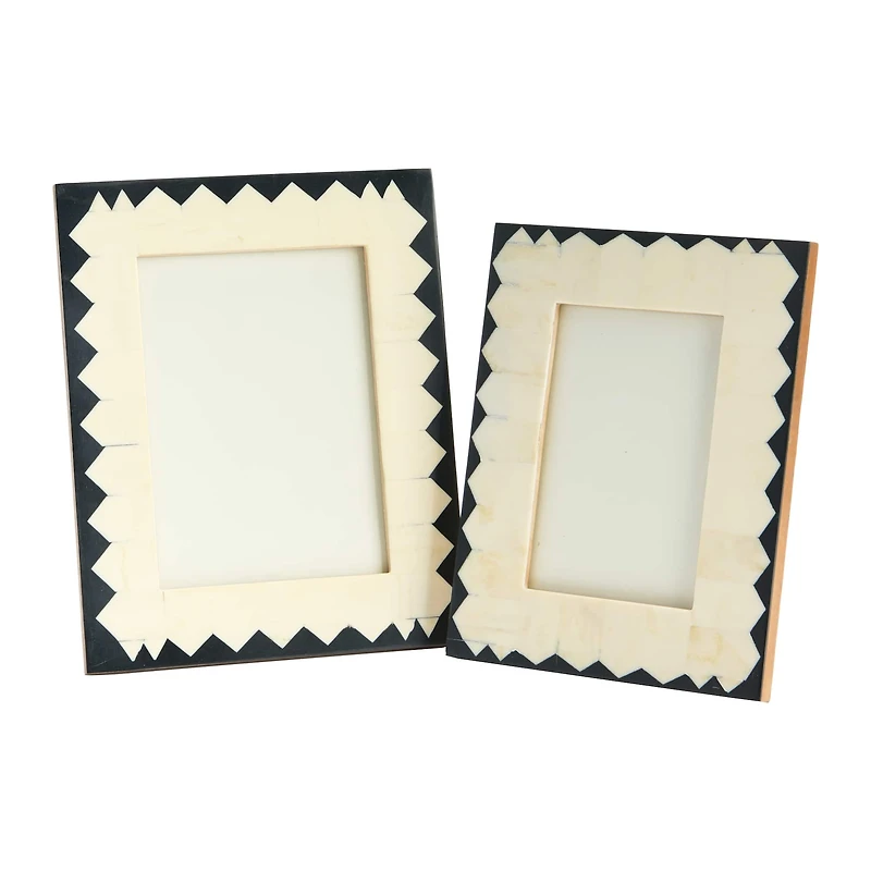 Hello Honey® 2 Pack Black & Cream Photo Frame