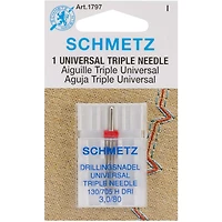 SCHMETZ Universal Triple Machine Needle, 0/80