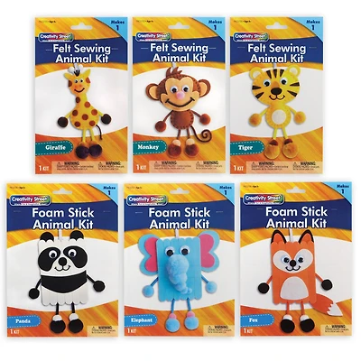 Creativity Street® Animal Felt & Foam Craft Kit Set