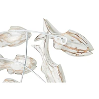 45" White Wood Coastal Wall Decor