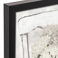 Farmhouse Hydrangeas Black Framed Canvas