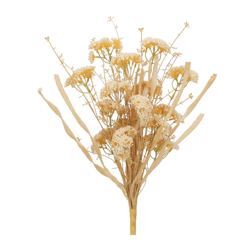 19" Beige Floral Grass Bush, 2ct.