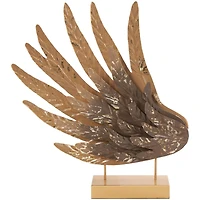 18" Gold Bird Wing Tabletop Sculpture Set
