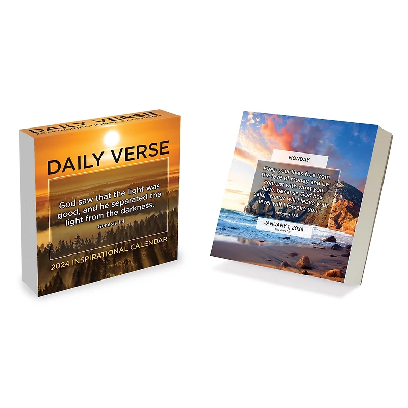 TF Publishing Daily Verse Daily Desktop Calendar