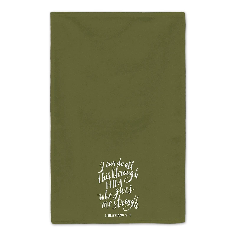 All Things Through Him Tea Towel Set