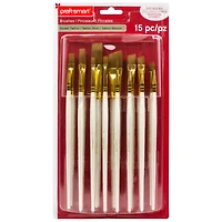 6 Pack: Brown Taklon Super Value Paintbrush Pack by Craft Smart®