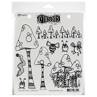 Dylusions Toadstool Town Cling Stamp Set