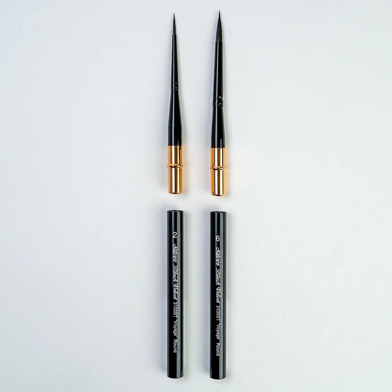 Silver Brush Limited Black Velvet® Small Travel Brushes Set