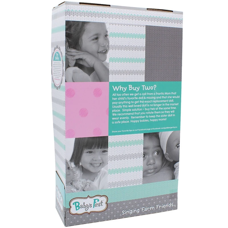 Goldberger Baby's First® Bilingual Sing & Learn™ 11" Baby Doll with Giraffe Print Outfit