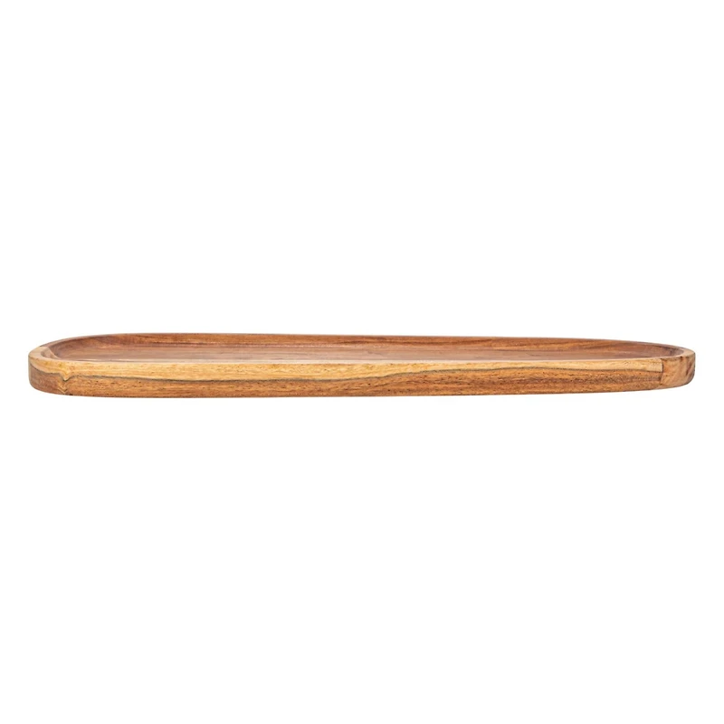 Hello Honey® 21" Natural Long Acacia Wood Oval Serving Tray
