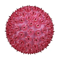 10" Coral Pink Lighted Starlight Sphere Ball Christmas Decoration