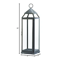 25'' Brushed Silver Lantern