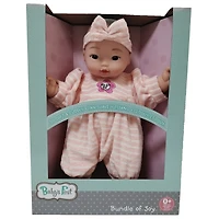 Goldberger Baby's First® Bundle of Joy™ 13" Baby Doll with Striped Outfit