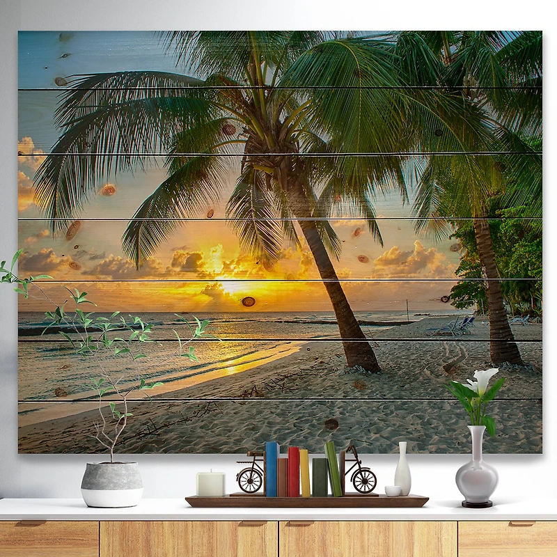 Designart - Beach in Caribbean Island of Barbados