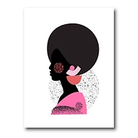 Designart - Ethnic Geometric Silhouette of African American I