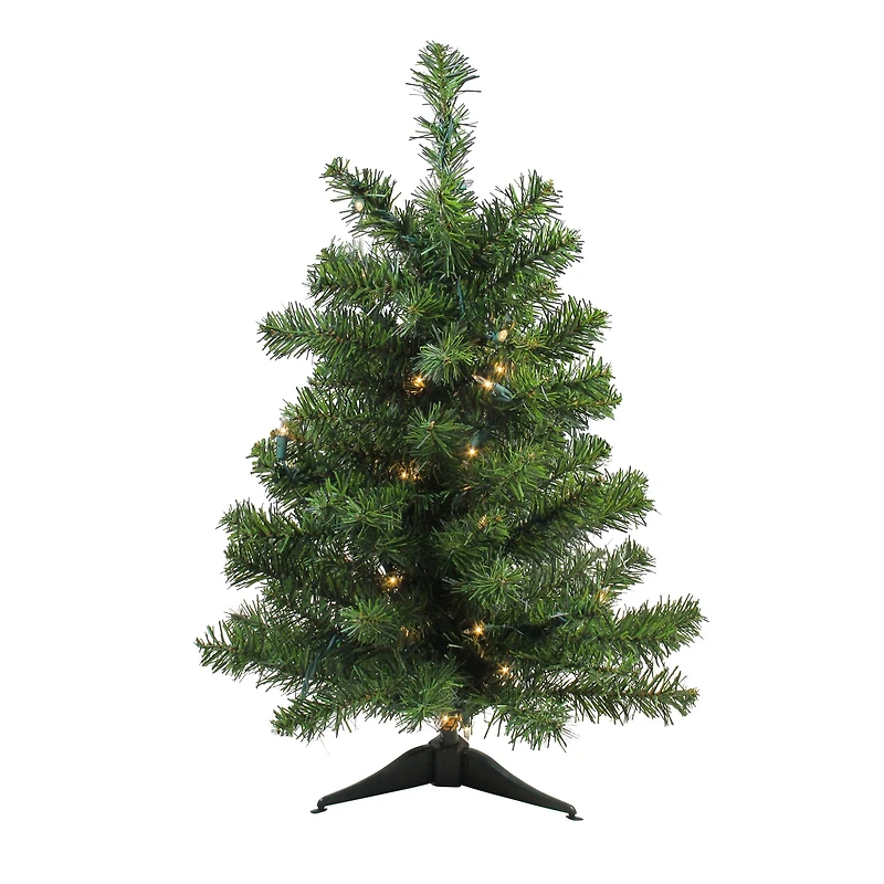 2ft. Pre-Lit Canadian Pine Artificial Christmas Tree, Clear Lights