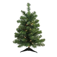 2ft. Pre-Lit Canadian Pine Artificial Christmas Tree, Clear Lights