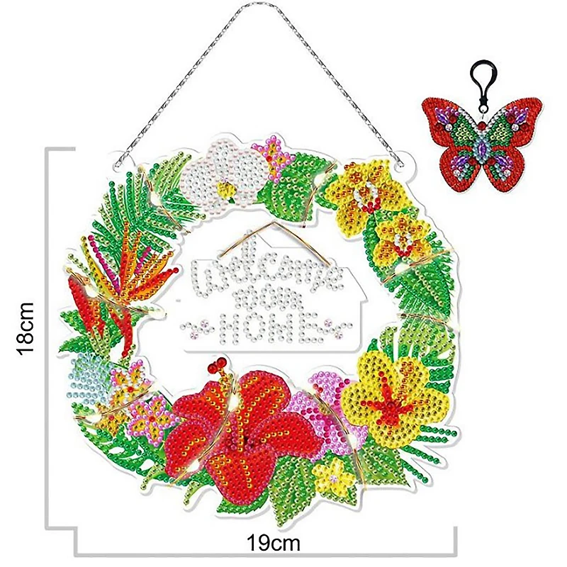 Sparkly Selections Welcome Home Wreath Diamond Painting