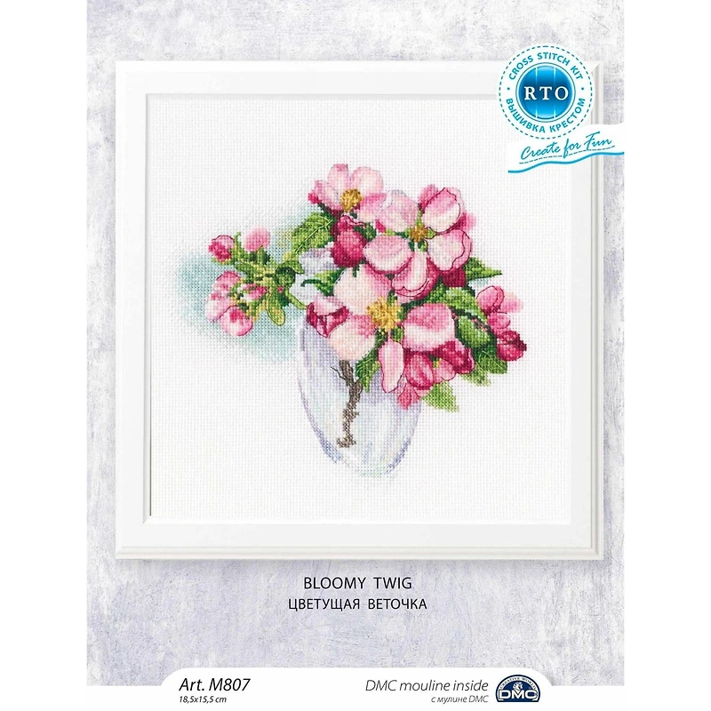 RTO Bloomy Twig Cross Stitch Kit