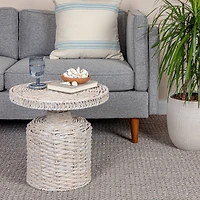 Hello Honey® Natural Water Hyacinth Side Table