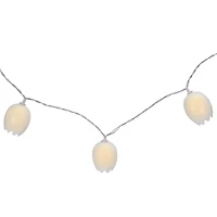 10ct. Cracked Easter Egg LED String Lights with Clear Wire