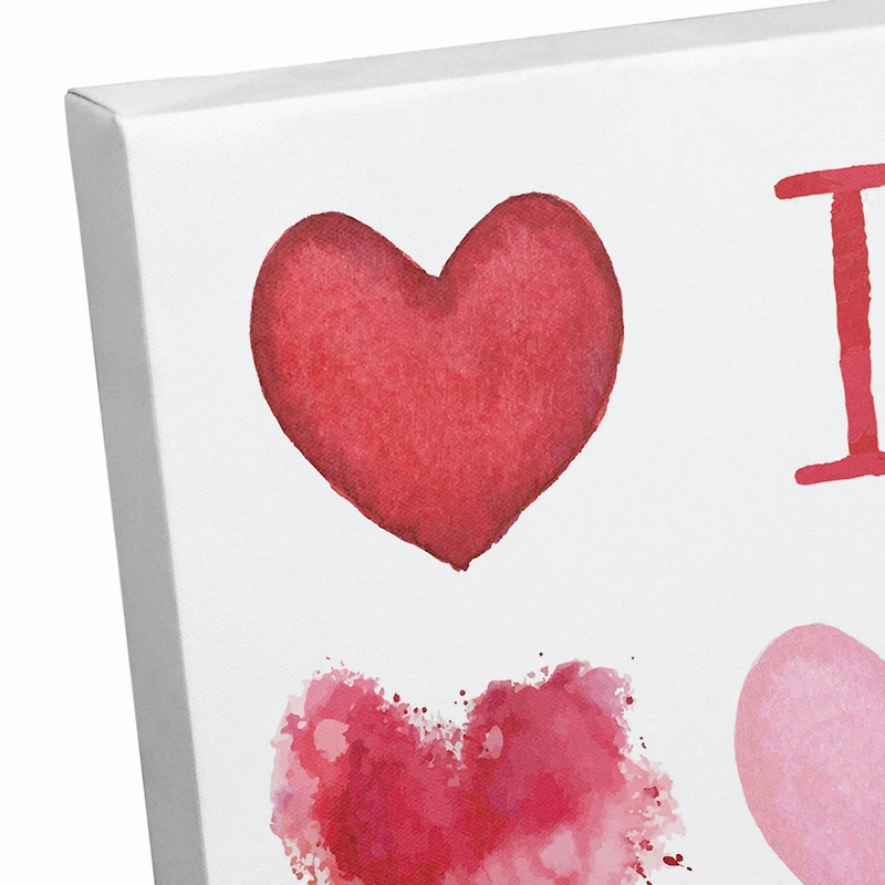 I Heart You 18" x 12" Canvas Wall Art