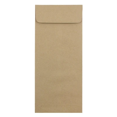 JAM Paper 5" x 11.5" Brown Kraft Paper Bag Premium Envelopes, 25ct.