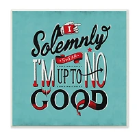 Stupell Industries Up To No Good Comic Wall Plaque