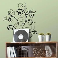 RoomMates Music Note Scroll Peel & Stick Wall Decals