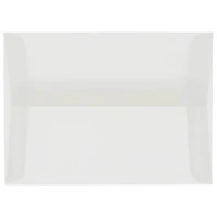 JAM Paper A9 Clear Translucent Vellum Invitation Envelopes, 25ct.