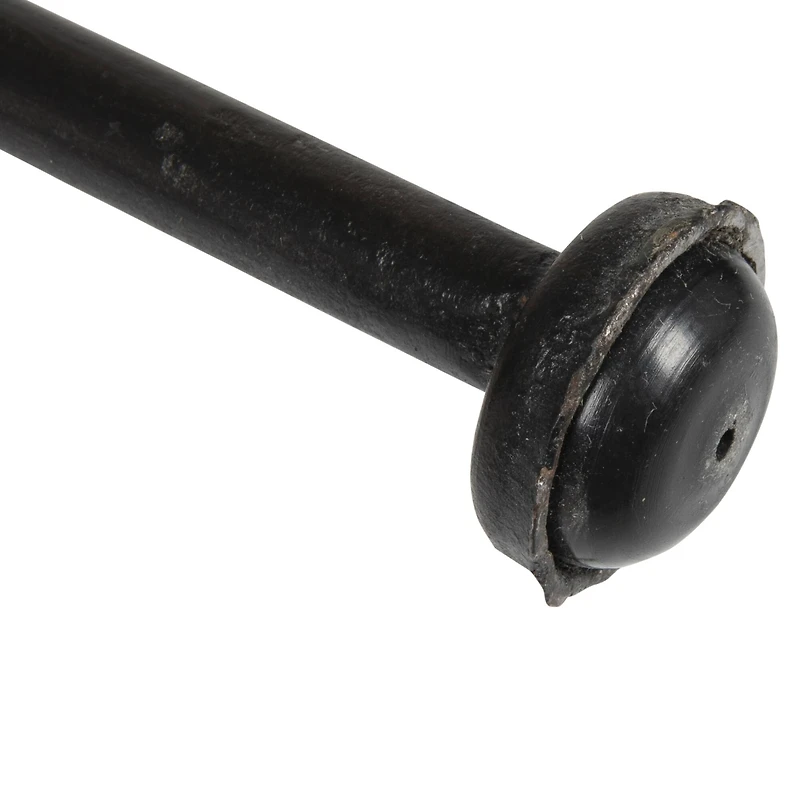 Hello Honey® 40.5" Beige Rattan Bar Stool with Black Metal Frame