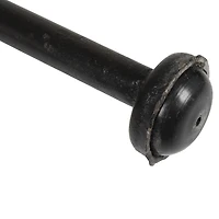 Hello Honey® 40.5" Beige Rattan Bar Stool with Black Metal Frame