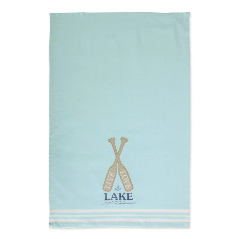 DII® Lakeside Embellished Dishtowel Set