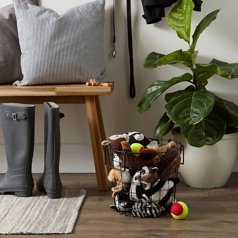 DII® 10" Black Round Metal Basket