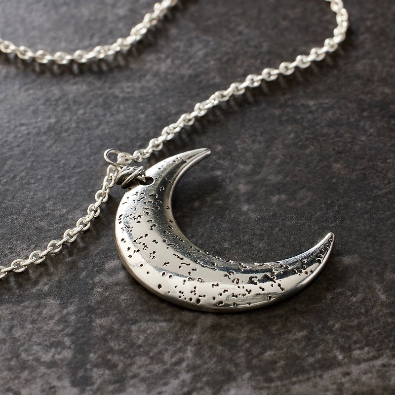 Silver Metal Moon Pendant by Bead Landing™