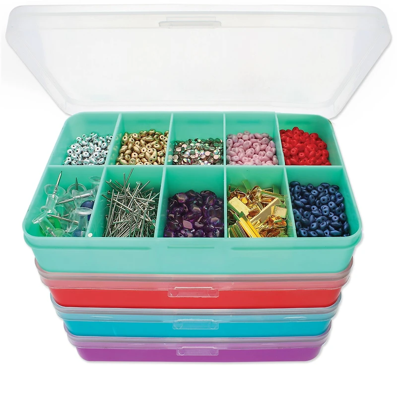 The Beadsmith® Stackable 4 Box Organizer