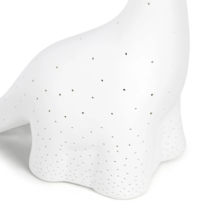 Simple Designs 11" White Porcelain Dinosaur Table Lamp