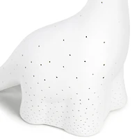 Simple Designs 11" White Porcelain Dinosaur Table Lamp