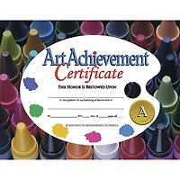 Hayes® Art Achievement Certificate, 3 Packs of 30