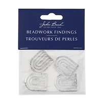 John Bead Silver Rainbow Pendants, 4ct.