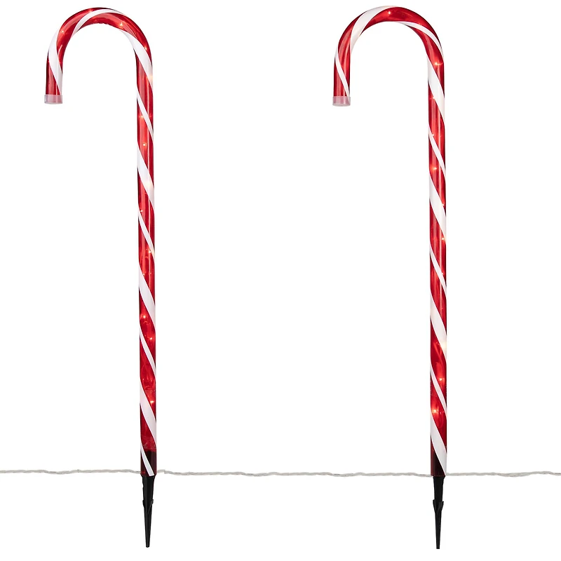 2ft. Red & White Lighted Candy Cane Christmas Light Set