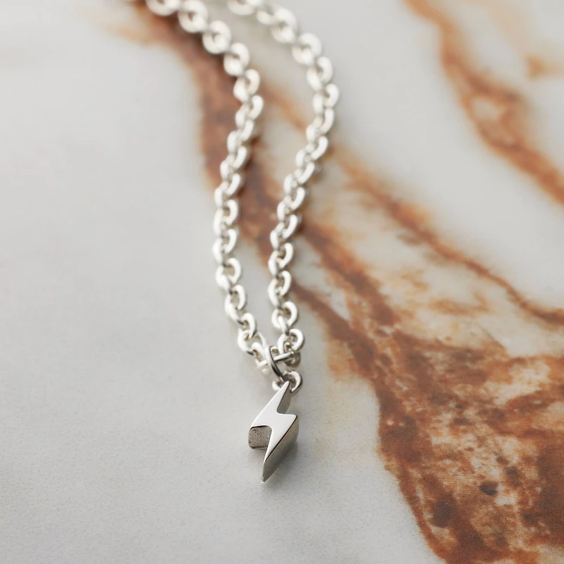 Sterling Silver Bolt Icon Charm by Bead Landing™