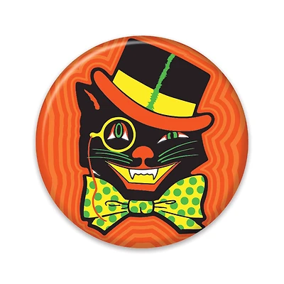 Beistle Vintage Halloween Cat Button, 6ct.