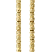 12 Pack: Gold Small Tube Beads, 7mm by Bead Landing™