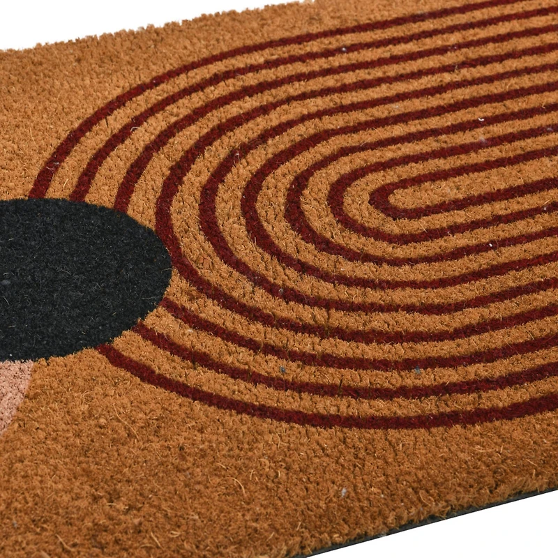 Hello Honey® Abstract Print Coir Doormat