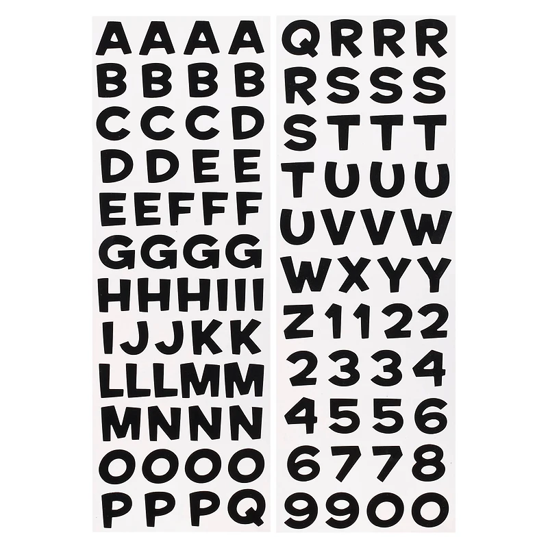 Black Alphabet Stickers by Recollections™