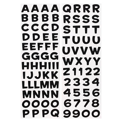 Black Alphabet Stickers by Recollections™